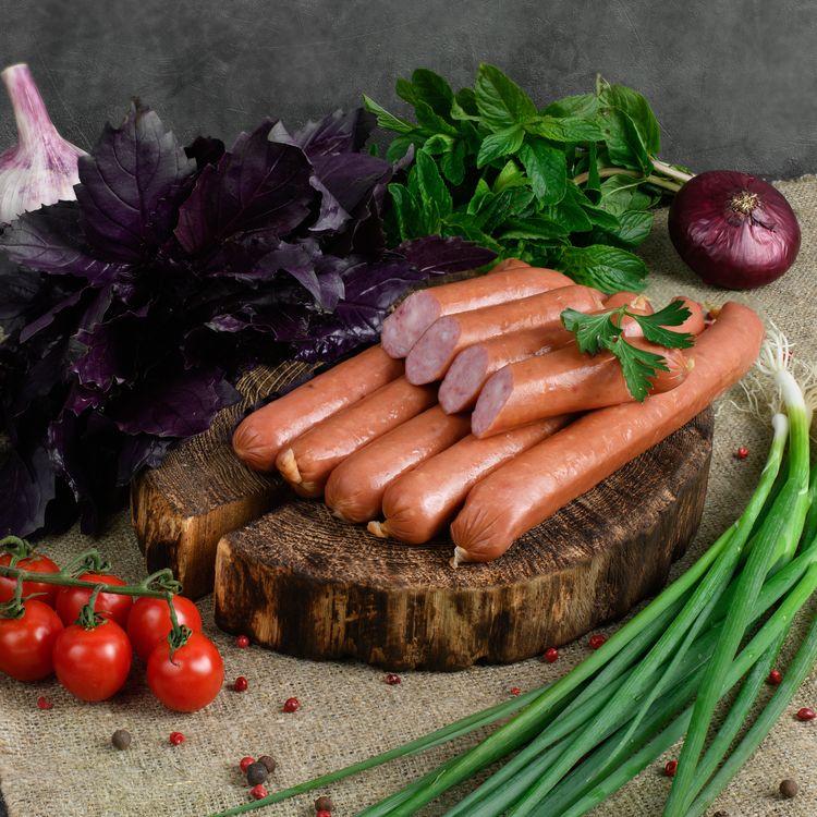 Колбаски варено-копченые гриль