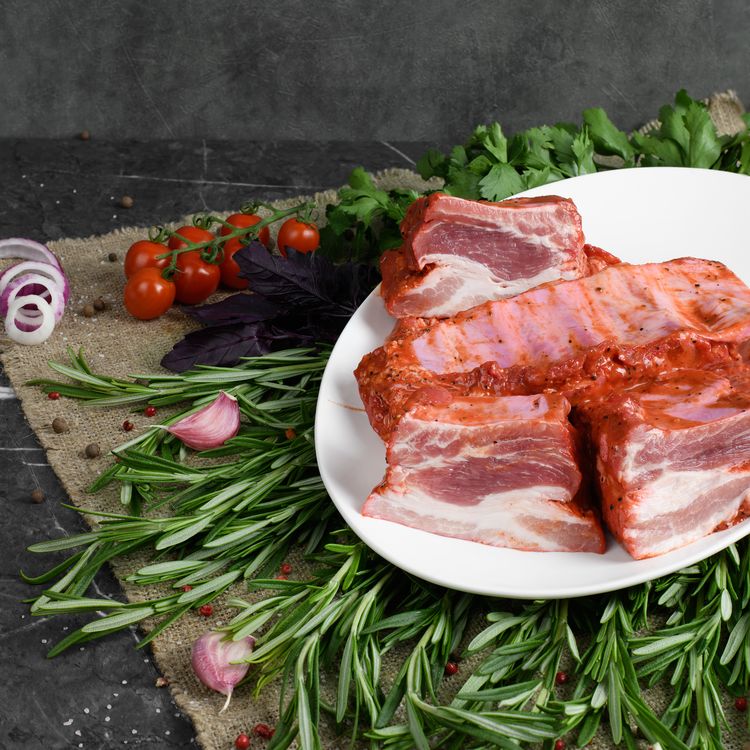 Свиные ребрышки в маринаде